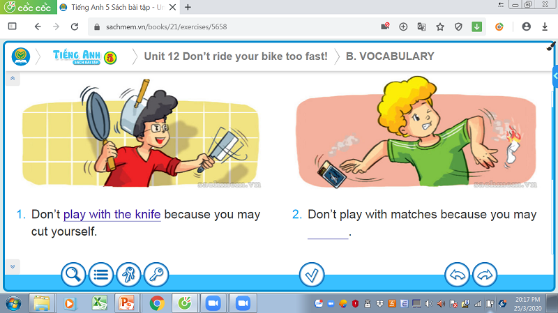 Dạy học trực tuyến môn Tiếng Anh trường TH TT Trâu Quỳ